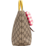 Gucci Monogram GG Supreme Children's Tote Bow Handbag