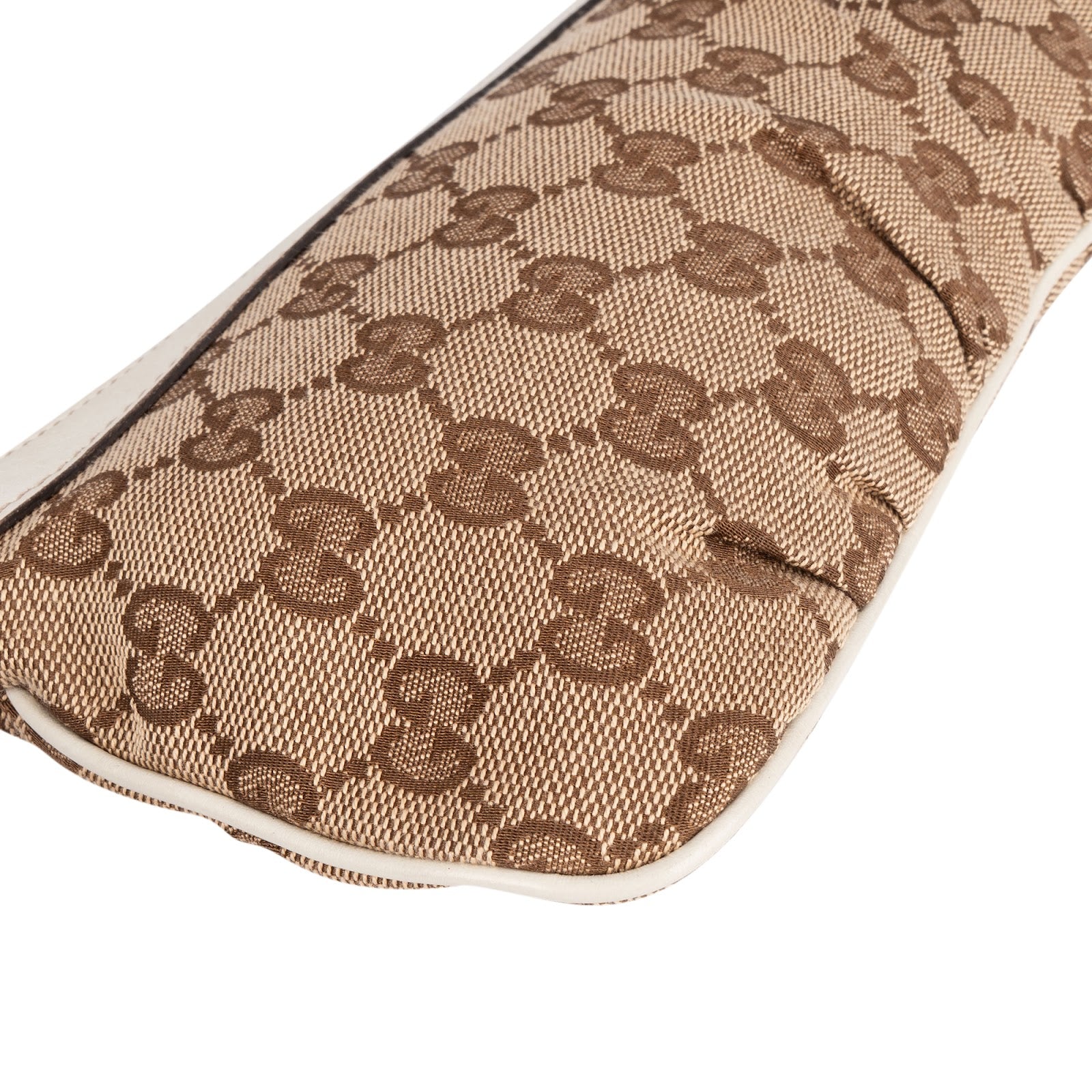 Gucci Monogram GG Canvas Charm Pochette Shoulder Bag - vintageandkickz