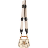 Gucci Multicolor Python Leather Bamboo 1947 Mini Top Handle Handbag