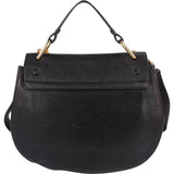 Chloé Black Grained Leather Drew Porte Epaule Crossbody Bag