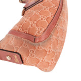 Gucci Monogram GG Suede Abbey D-Ring Pochette Shoulder Bag