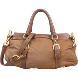 Prada Tessuto Vitello Daino Bauletto Satchel Handbag