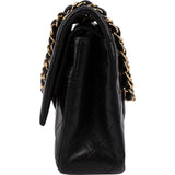 Chanel Quilted Lambskin Medium Double Flap Shoulder Bag