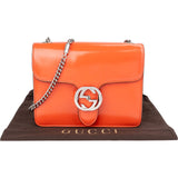 Gucci Patent Leather Interlocking GG Crossbody Bag