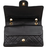 Chanel Quilted Lambskin 24K Gold Medium Double Flap Shoulder Bag