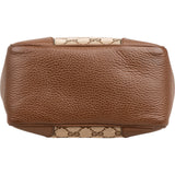 Gucci Monogram GG Canvas Bree Mini Tote Crossbody Handbag