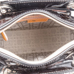 Christian Dior Quilted Patent Leather Lady Dior Handbag - vintageandkickz