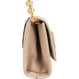 Salvatore Ferragamo Suede Vara Bow Mini Chain Crossbody Bag