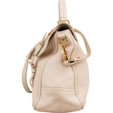Miu Miu Smooth Leather Turnlock Satchel Handbag