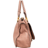 Chloé Pink Grained Calfskin Marcie Handbag