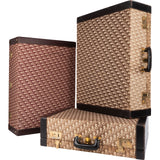 Christian Dior Trotter Monogram Vintage Suitcase Trio Tower