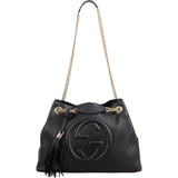 Gucci Pebbled Leather Soho Chain Shoulder Bag