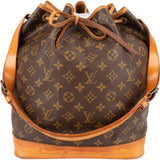 [🔄️B15 / F09] Louis Vuitton Monogram Canvas Sac Noé Grande Shoulder Bag - vintageandkickz