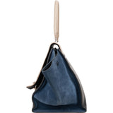 Céline Tricolor Leather and Suede Large Trapeze Handbag