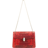 Bulgari Lizard-Embossed Leather Serpenti Forever Shoulder Bag