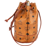 MCM Monogram Visetos Drawstring Bucket Crossbody Bag