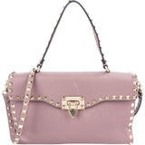 Valentino Garavani Leather Rockstud Flap Crossbody Handbag