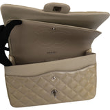 Chanel Quilted Patent Leather Jumbo Double Flap Crossbody Bag