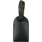 [🔄️B10 / F53] Louis Vuitton Dark Green Leather Luggage Tag - vintageandkickz