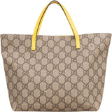 Gucci Monogram GG Supreme Children's Tote Bow Handbag