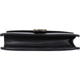 Gucci Grained Leather Interlocking GG Wallet On Chain Crossbody Bag