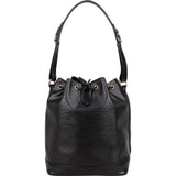 Louis Vuitton Noir Epi Leather Sac Noé Grande Shoulder Bag