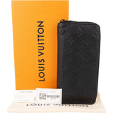 Louis Vuitton Leather Monogram Empreinte Zippy Vertical Wallet