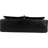 Chanel Quilted Lambskin 24K Gold Medium Double Flap Crossbody Bag