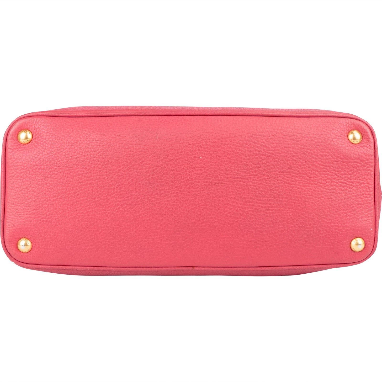 Prada Pink Leather Galleria Double Zip Tote Handbag - vintageandkickz