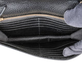 Gucci Grained Leather Interlocking GG Wallet on Chain Crossbody Bag
