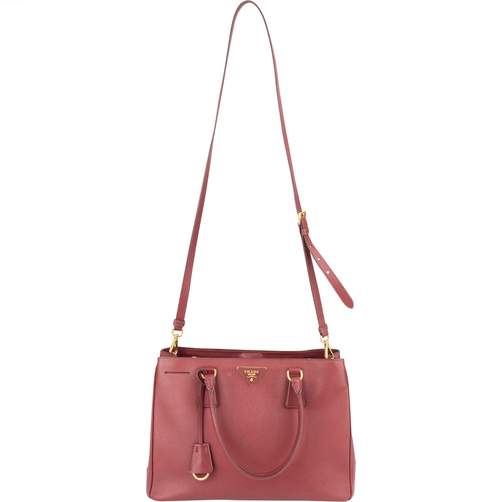 Prada Saffiano Leather Lux Galleria Handbag - vintageandkickz