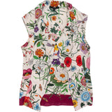 Gucci Multicolor Flora Print Silk Top (IT38)