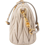 Miu Miu Matelassé Nappa Leather Padlock Shoulder Bag