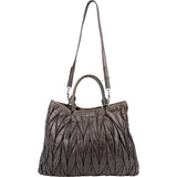 Miu Miu Quilted Matelassé Nappa Leather Tote Handbag