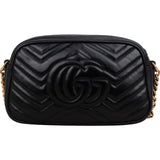 Gucci Chevron Matelassé Leather GG Marmont Camera Crossbody Bag