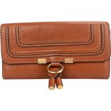 Chloé Brown Leather Marcie Flap Wallet