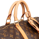 Louis Vuitton Monogram Canvas Keepall 55 Bandoulière Travel Bag