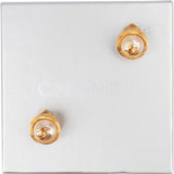 Chanel Vintage CC Pearl 1996 Clip-On Earrings Clips