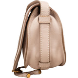 Chloé Grained Calfskin Marcie Small Saddle Crossbody Bag