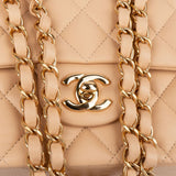 Chanel Quilted Lambskin Medium Double Flap Shoulder Bag