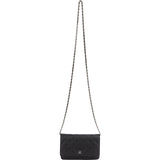 Chanel Quilted Caviar Leather Wallet on Chain Crossbody Bag