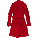 Burberry Red Spitze Lace Trench Coat (XS / IT 36)