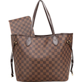 Louis Vuitton Monogram Damier Ebene Neverfull MM Shoulder Bag