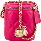 Chanel Quilted Lambskin CC Vanity Adjustable Crossbody Bag