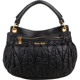 Miu Miu Matelassé Nappa Leather Coffer Hobo Handbag