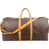 Louis Vuitton Monogram Canvas Keepall 60 Bandoulière Travel Bag