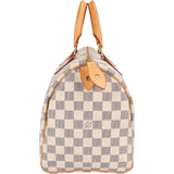 Louis Vuitton Monogram Damier Azur Speedy 30 Handbag