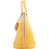 Louis Vuitton Yellow Monogram Vernis Alma PM Handbag