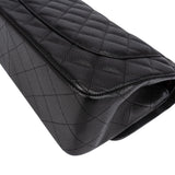 Chanel Quilted Caviar Leather Jumbo Double Flap Crossbody Bag
