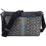 Coach Monogram Signature Mens Thompson Varsity Stripe Crossbody Bag